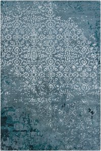 5 x 8 Medium Contemporary Teal Blue Rug - Rupec