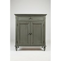 Storm Gray 2 Door and 1 Drawer Accent Cabinet - Avignon