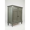 Storm Gray 2 Door and 1 Drawer Accent Cabinet - Avignon-2