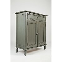 Storm Gray 2 Door and 1 Drawer Accent Cabinet - Avignon-2