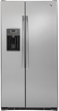 GZS22DSJSS GE Side-by-Side Refrigerator - 36 Inch Stainless Steel Counter Depth