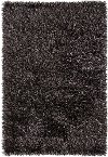 5 x 8 Medium Contemporary Gray and Black Shag Rug - Iris