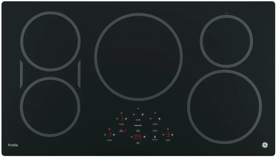 PHP9036DJBB GE Profile 36 Inch Induction Cooktop - Black-1