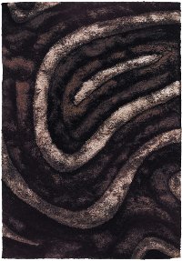 5 x 8 Medium Contemporary Brown Area Rug - Flemish