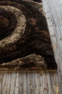 5 x 8 Medium Contemporary Brown Area Rug - Flemish-2