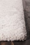 5 x 8 Medium White Shag Rug - Osim-2
