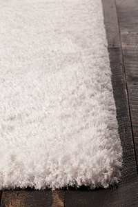 5 x 8 Medium White Shag Rug - Osim-2