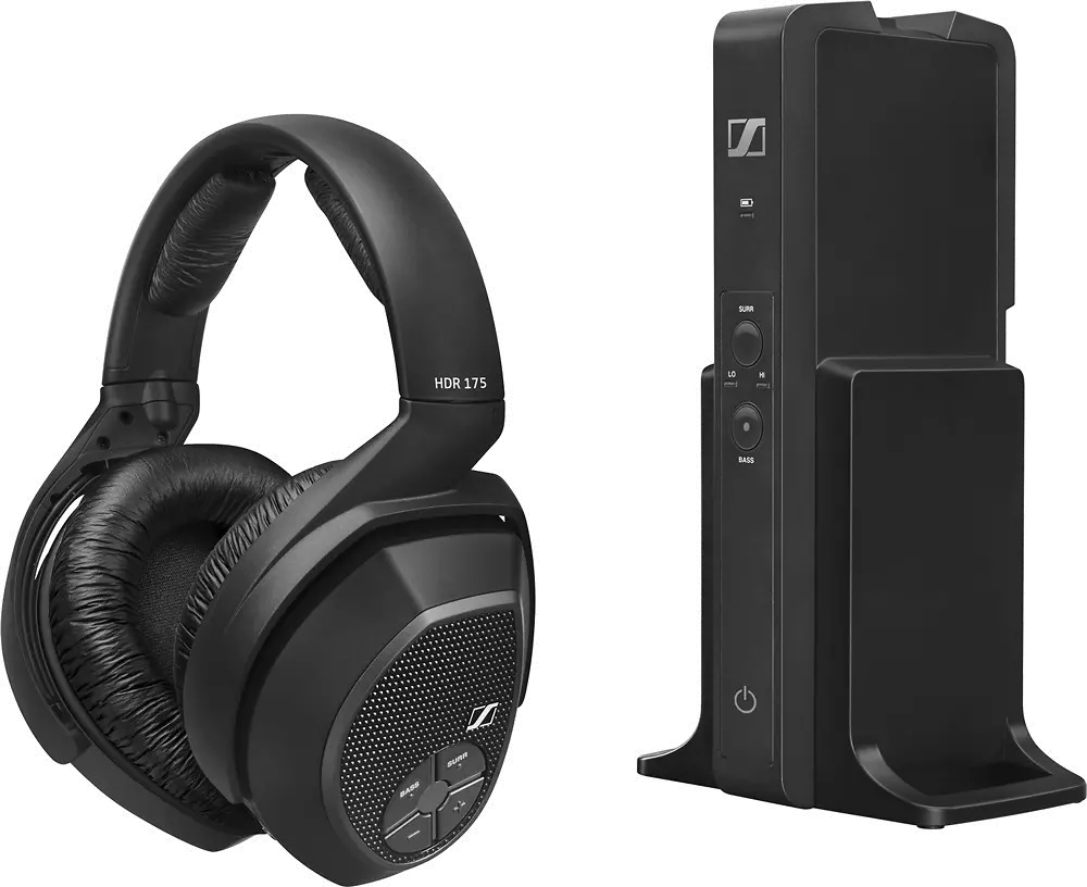 RS175 Sennheiser RS 175 Over-the-Ear Wireless Headphone System - Black-3