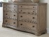 Light Wood Classic Traditional 6-Drawer Dresser - Corinne