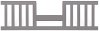 F09514.87 Cool Gray Toddler Guard Rail - Camden