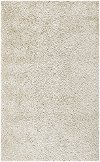 5 x 8 Medium Contemporary White Shag Rug - Zara