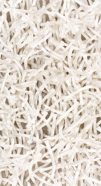 5 x 8 Medium Contemporary White Shag Rug - Zara-2