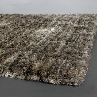 5 x 8 Medium Contemporary Taupe Shag Rug - Savona-2