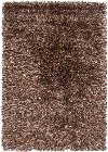 8 x 11 Large Contemporary Brown and Beige Shag Rug - Iris