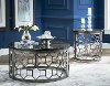Round Stone Top Cocktail Table