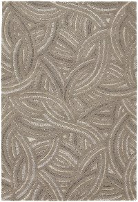 5 x 8 Medium Contemporary Taupe and Beige Area Rug - Penelope