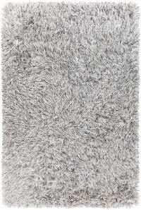 8 x 11 Large Contemporary White Shag Rug - Onex