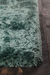 5 x 8 Medium Aqua Shag Rug - Giulia-2