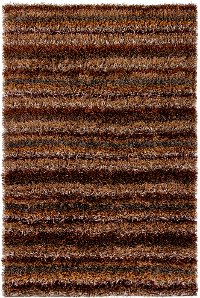 8 x 11 Large Contemporary Brown, Gray and Tan Area Rug - Kubu