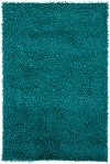 5 x 8 Medium Contemporary Blue Shag Rug - Zara