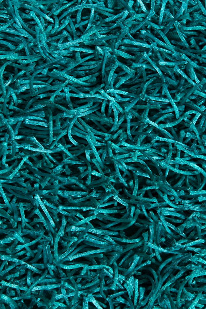 5 x 8 Medium Contemporary Blue Shag Rug - Zara-3