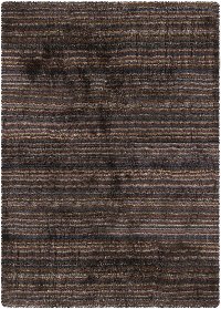 5 x 8 Medium Contemporary Brown Shag Rug - Savona