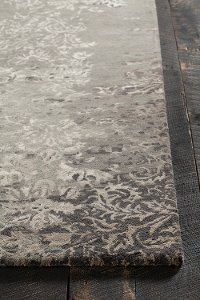 8 x 11 Large Contemporary Gray and Beige Area Rug - Rupec-2