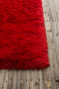 5 x 8 Medium Contemporary Red Shag Rug - Naya-2