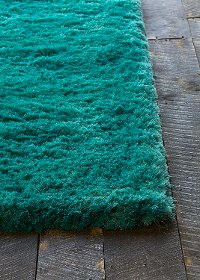 5 x 8 Medium Contemporary Turquoise Blue Shag Rug - Naya-2