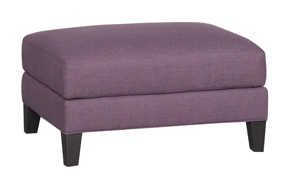 180-02/BLCONCORD/OT Elsa Purple Upholstered Contemporary Ottoman-1