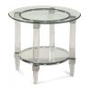 Round Glass End Table