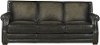 Charcoal Modern Classic Leather Sofa - Fusion