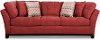 Casual Contemporary Red Sofa - Loxley