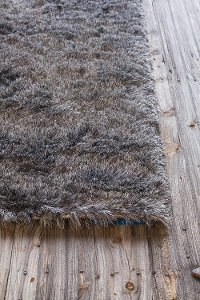 5 x 8 Medium Contemporary Gray Shag Rug - Naya-2