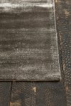 5 x 8 Medium Contemporary Art Silk Gray Area Rug - Libra-2