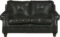 Classic Contemporary Dark Brown Loveseat - Lucky
