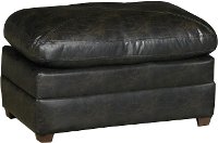 Classic Contemporary Dark Brown Ottoman - Lucky