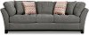 Casual Contemporary Charcoal Gray Sofa - Loxley