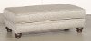 Milan Mushroom Brown Upholstered Traditional Ottoman