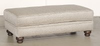 Traditional Mushroom Brown Ottoman - Milan