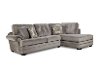Gray Contemporary 2-Piece Sectional - Knockout
