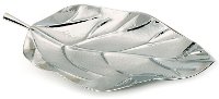 23 Inch Polished Stainless Steel Basil Leaf