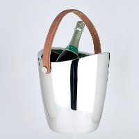 10 Inch Double Wall Boca Cooler with Leather Handle