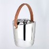 8 Inch Double Wall Boca Cooler with Leather Handle