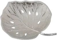 15 Inch Polished Stainless Steel Foglia Leaf