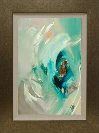 Multi-Color Bella Panel A Framed Wall Art