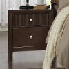 Cocoa Brown Contemporary Nightstand - Nadine