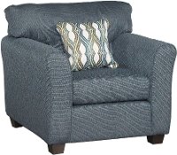 Casual Contemporary Blue Chair - Wall St.
