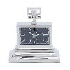 10 Inch Steel Nickel Table Clock