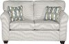 Casual Contemporary Ivory Loveseat - Wall St.